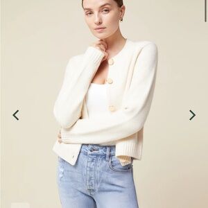 Rachel Parcell Boxy Cardigan New With Tags Ivory L